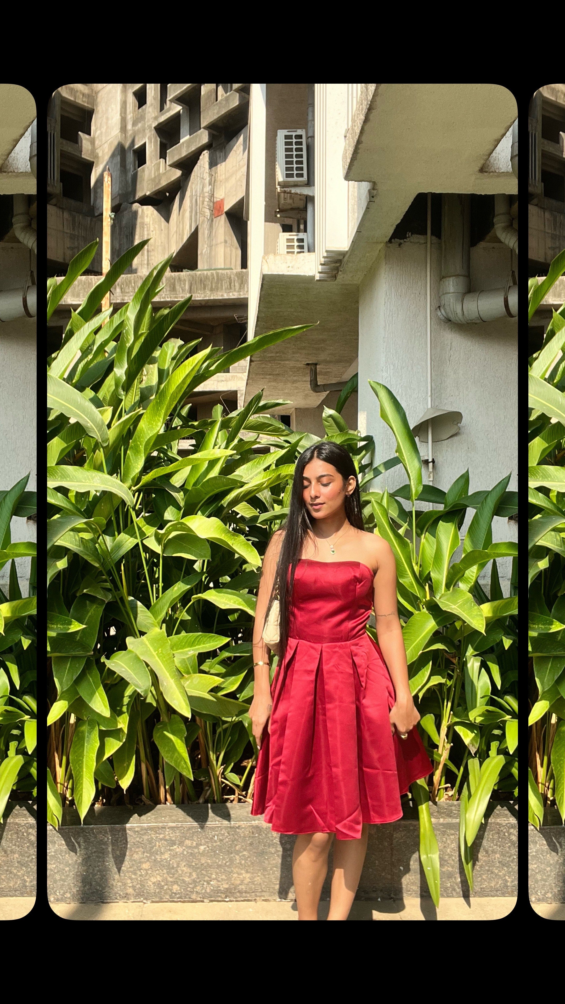 Kavya Red Satin Strapless Fit & Flare Mini Dress: Party-wear for Women Kavya Red Satin Strapless Fit & Flare Mini Dress: Party-wear for Women
