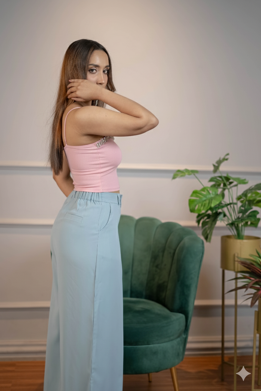 Slim Luxe Tank Top – Pink